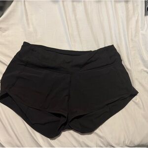 Black Lululemon speed up shorts